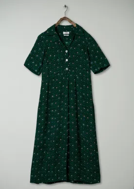 Renewed Dotty Print Crepe Shirt Dress Size 6 (90) | Posy Green