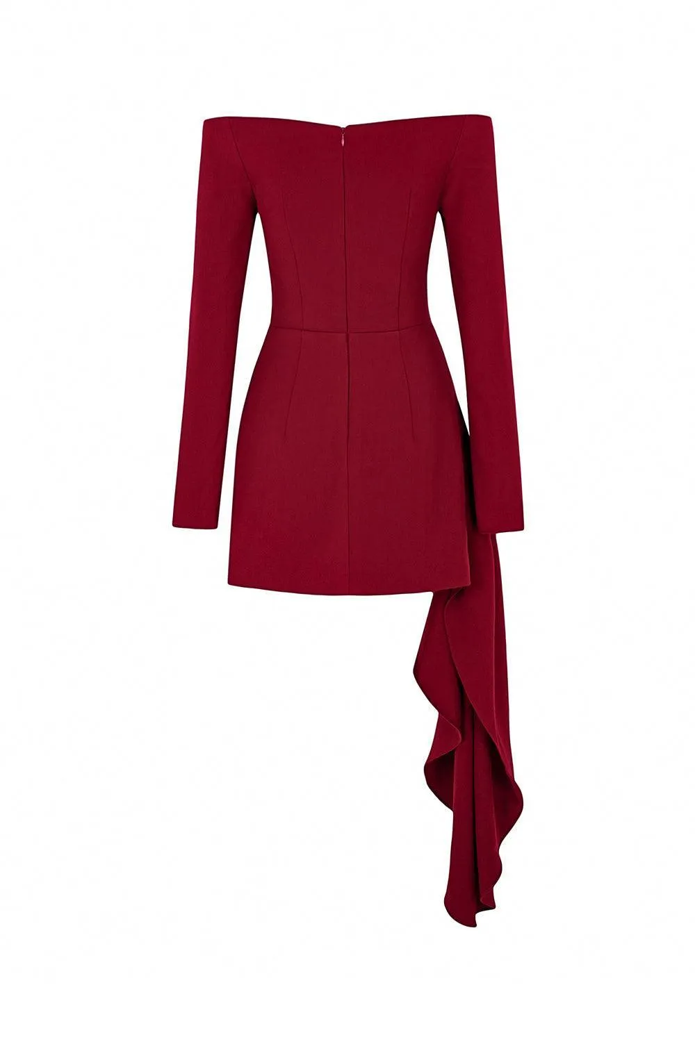 Rouge Bodycon Extended Flap Cotton Mini Dress