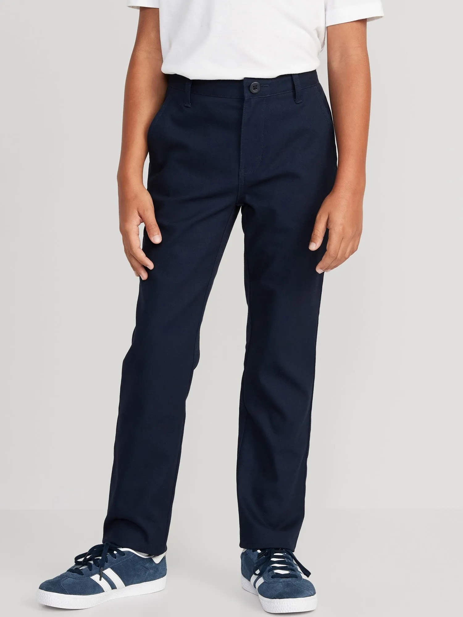 Slim Built-In Flex Chino School Uniform Pants for Boys