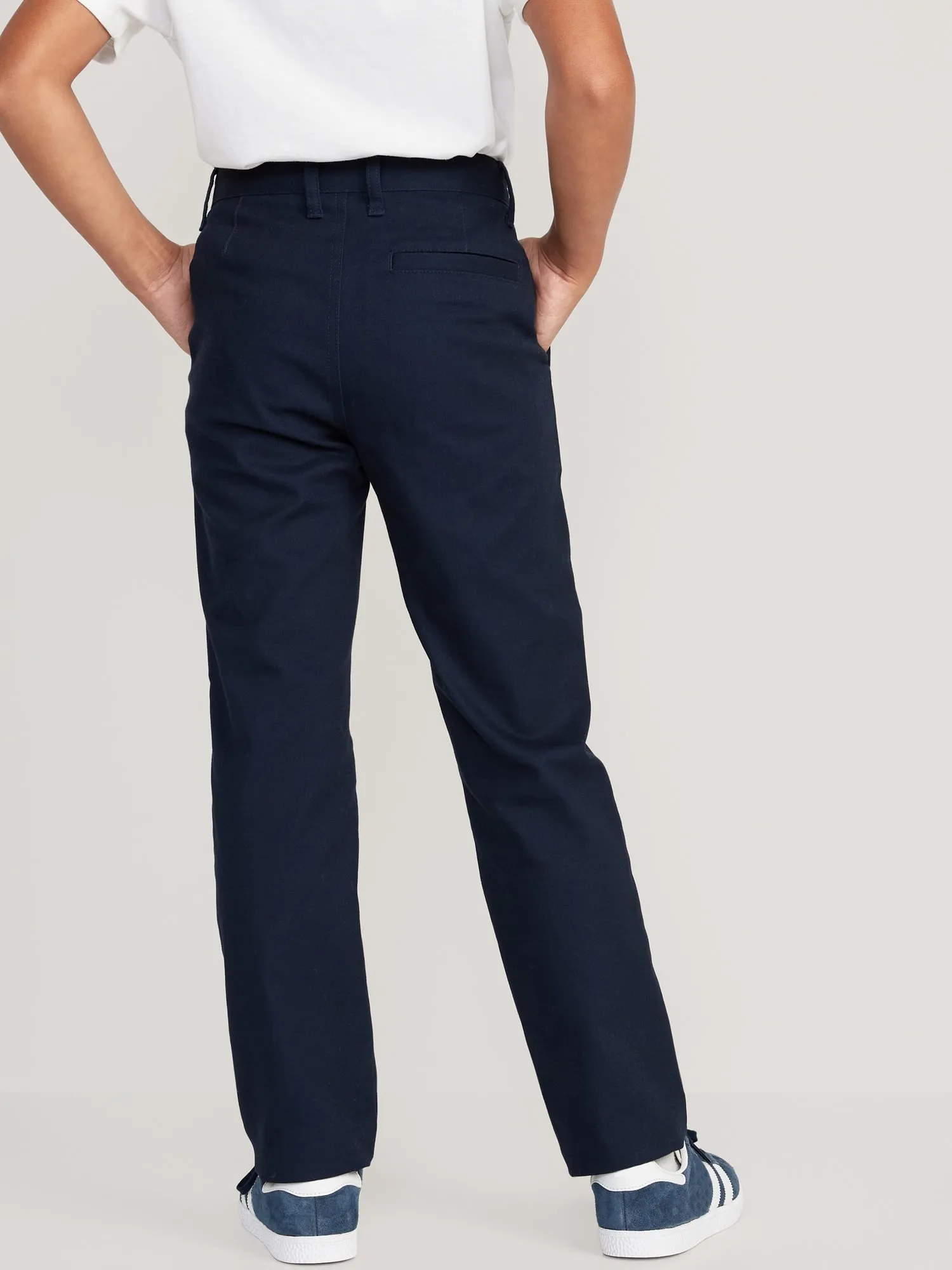 Slim Built-In Flex Chino School Uniform Pants for Boys