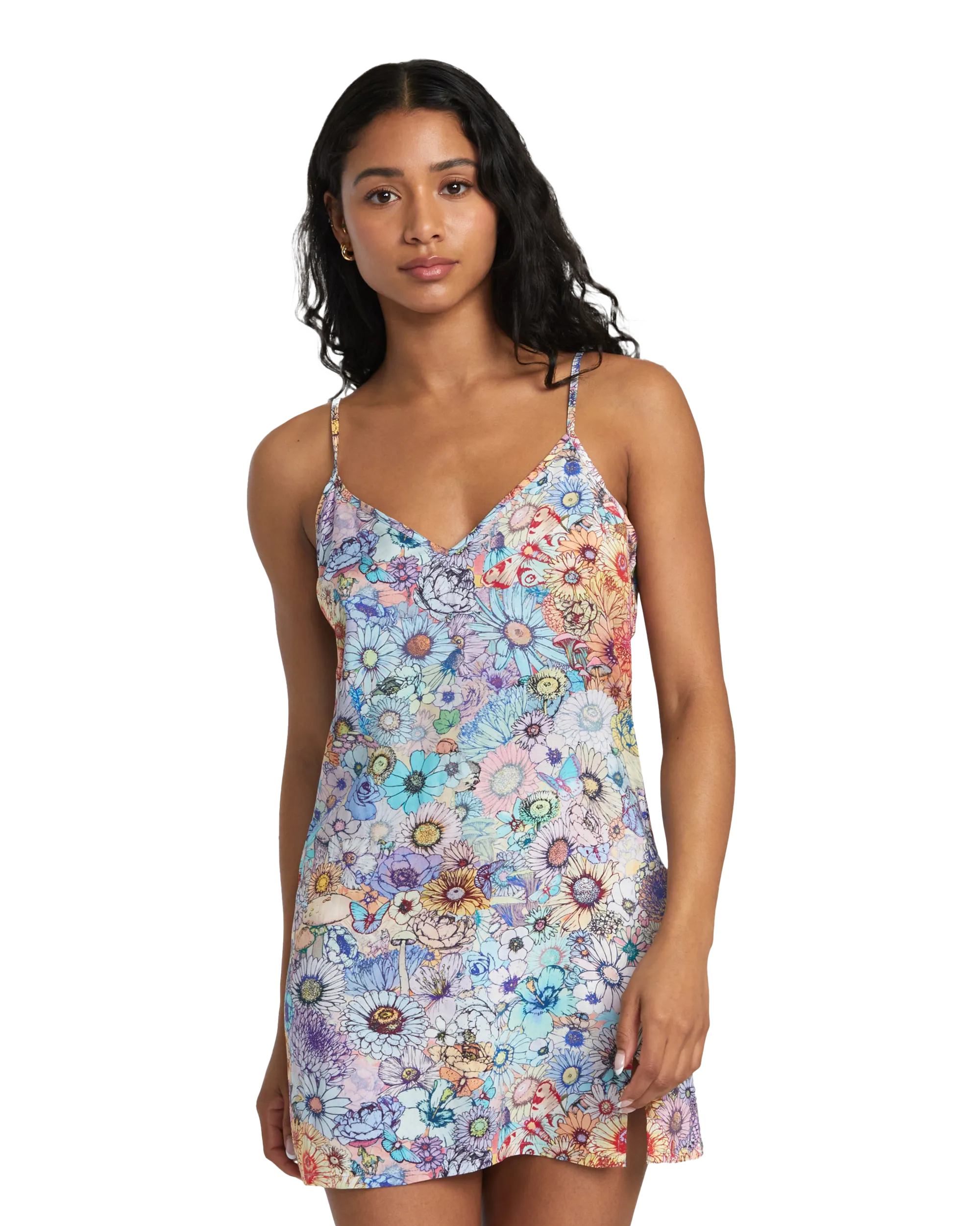 Slip Up Dress in Multi