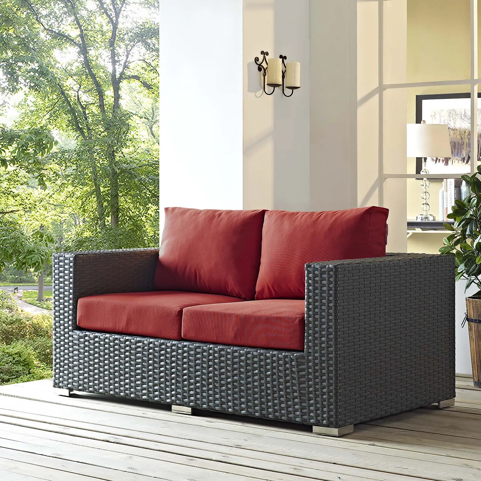 Sojourn Outdoor Patio Sunbrella Loveseat