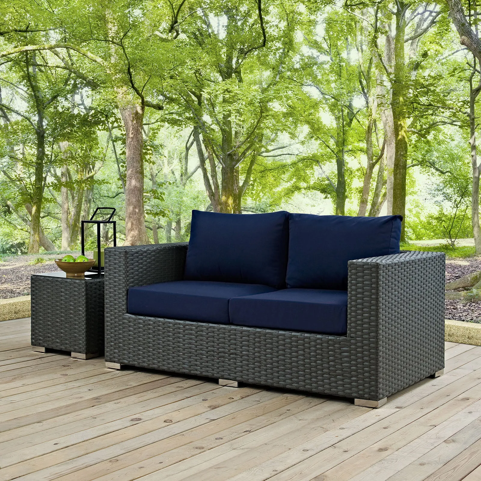 Sojourn Outdoor Patio Sunbrella Loveseat