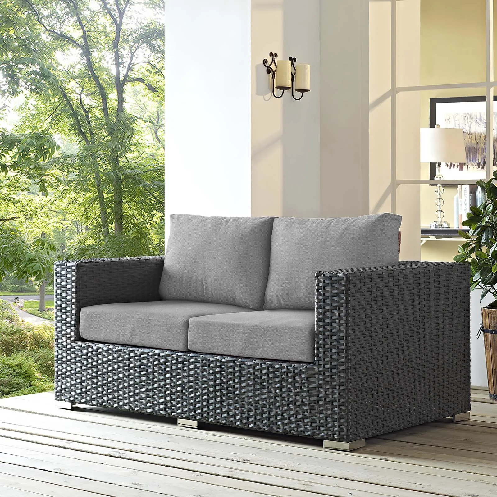 Sojourn Outdoor Patio Sunbrella Loveseat