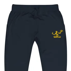 Spirit of Detroit Premium Embroidered Unisex Fleece Sweatpants - Navy / Gold