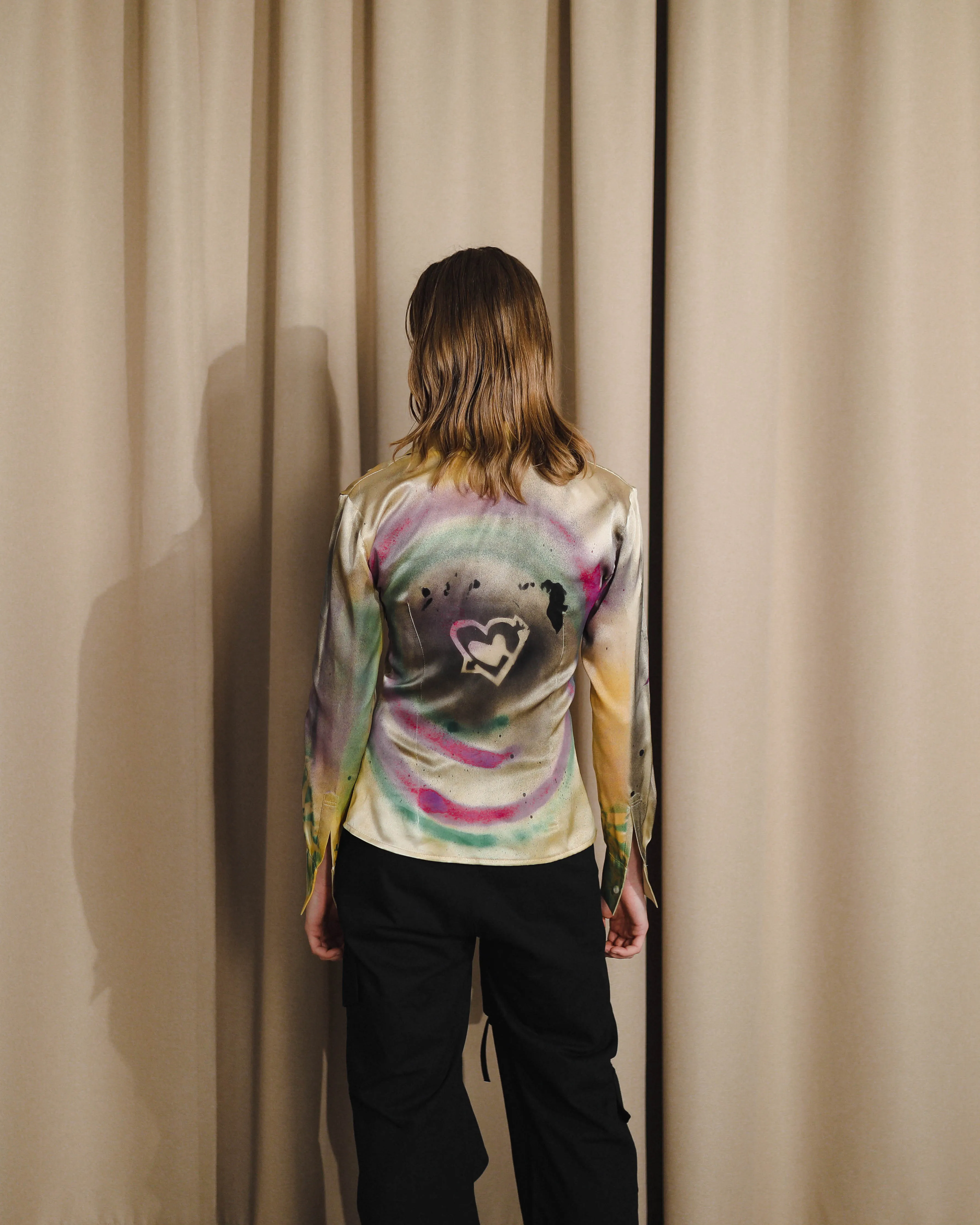 Spray Paint Silk Shirt