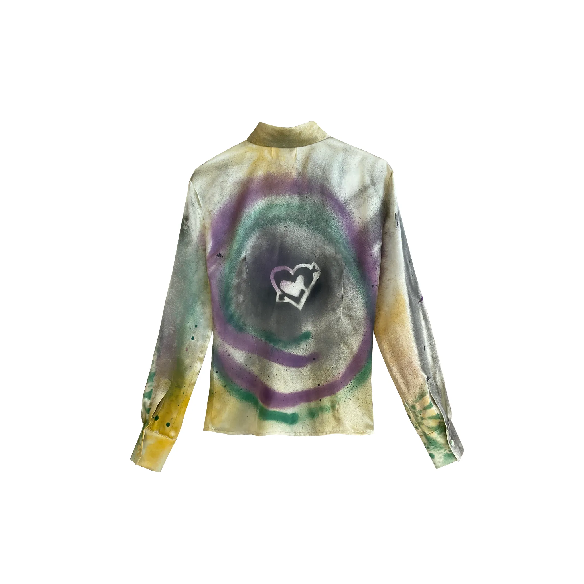 Spray Paint Silk Shirt