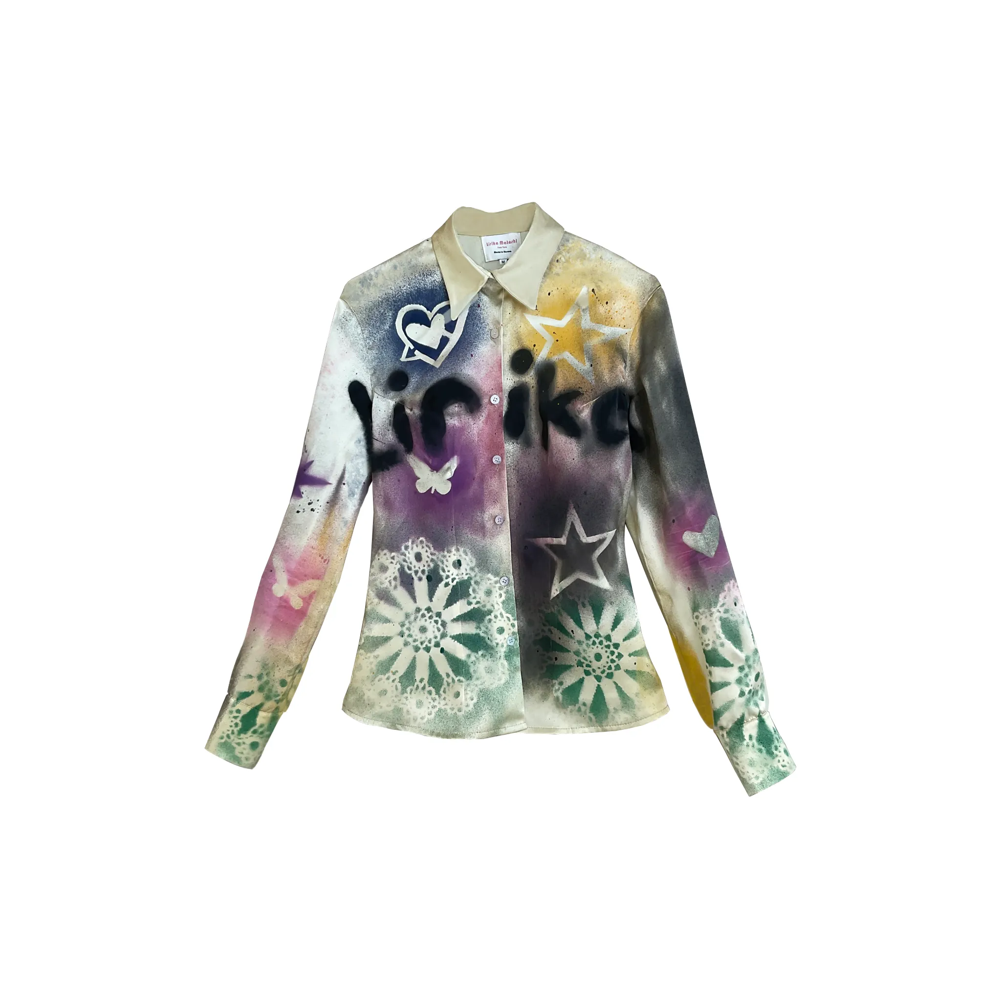 Spray Paint Silk Shirt