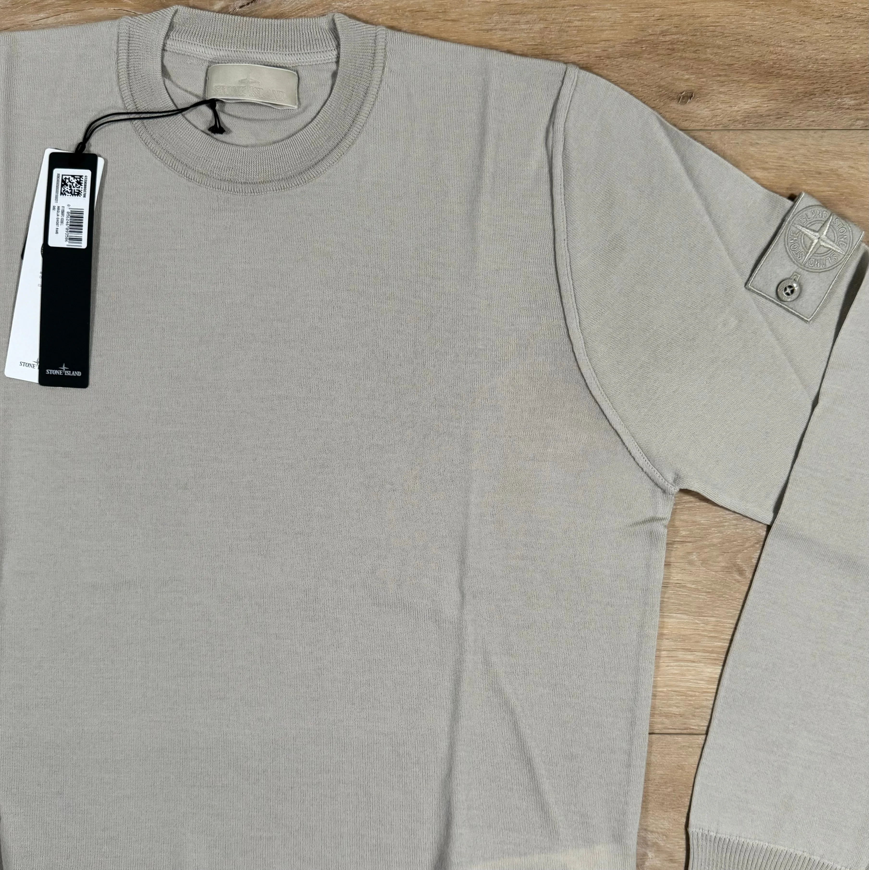 Stone Island Light Wool Ghost Sweatshirt in Beige