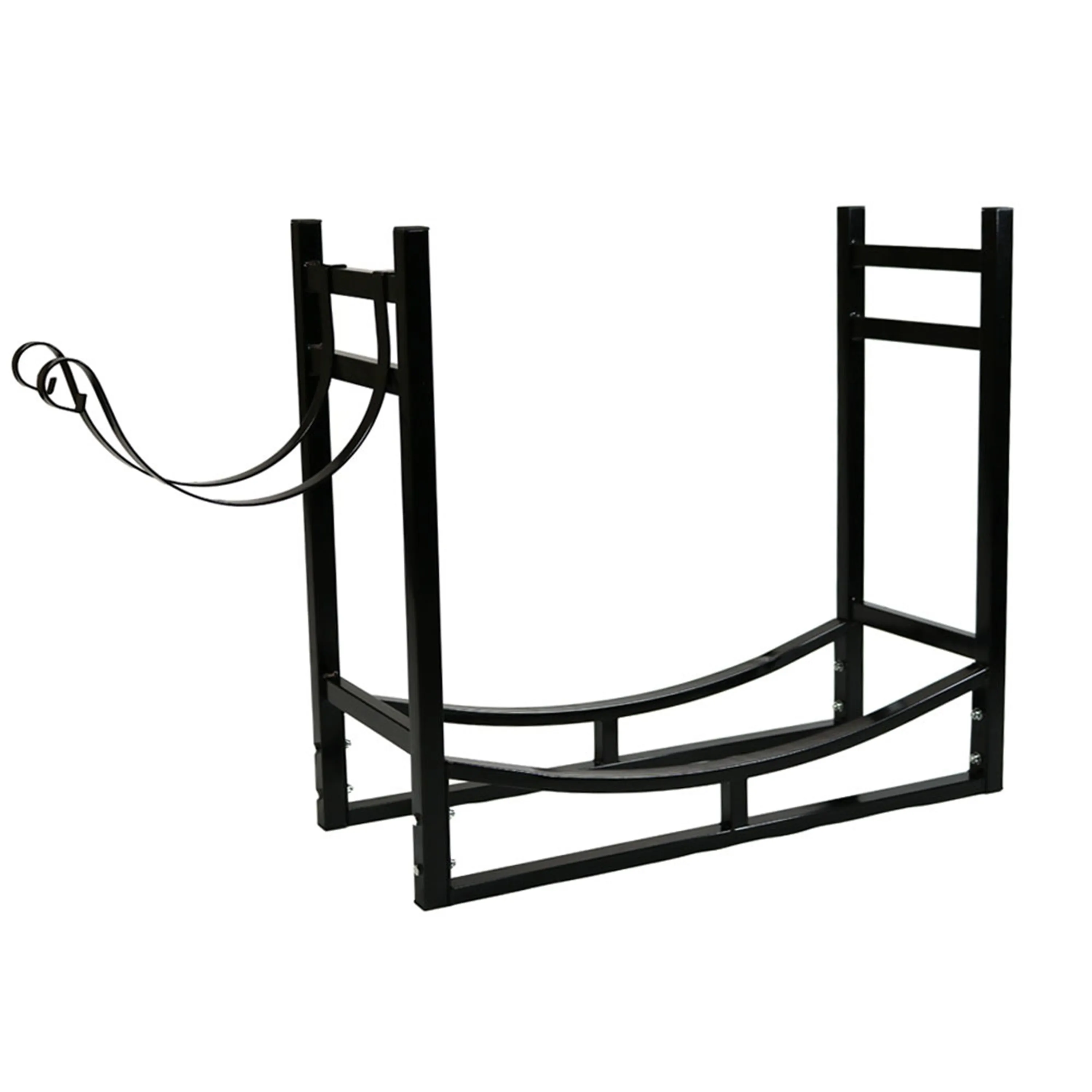 Sunnydaze Outdoor Log Storage Rack with Kindling Holder