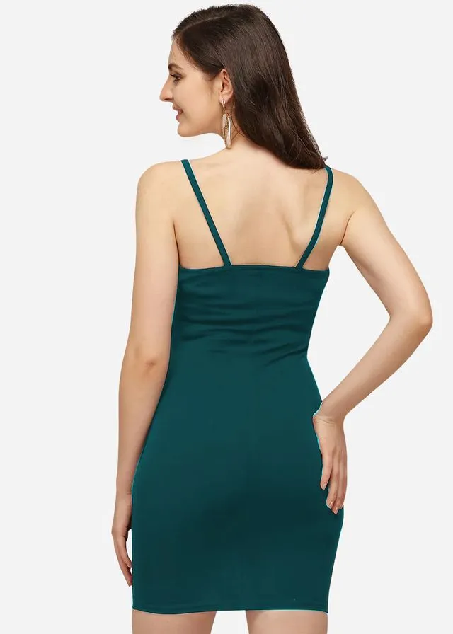 Teal Chic Bodycon Dress