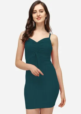 Teal Chic Bodycon Dress