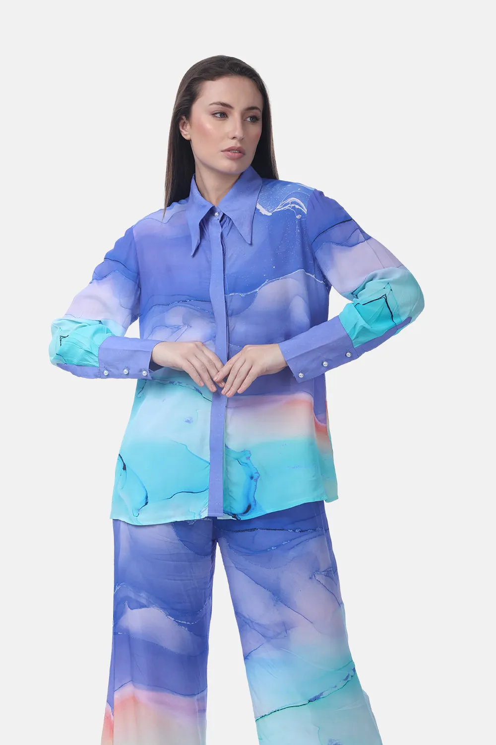 TEMPER BLUE - ANAYA SHIRT