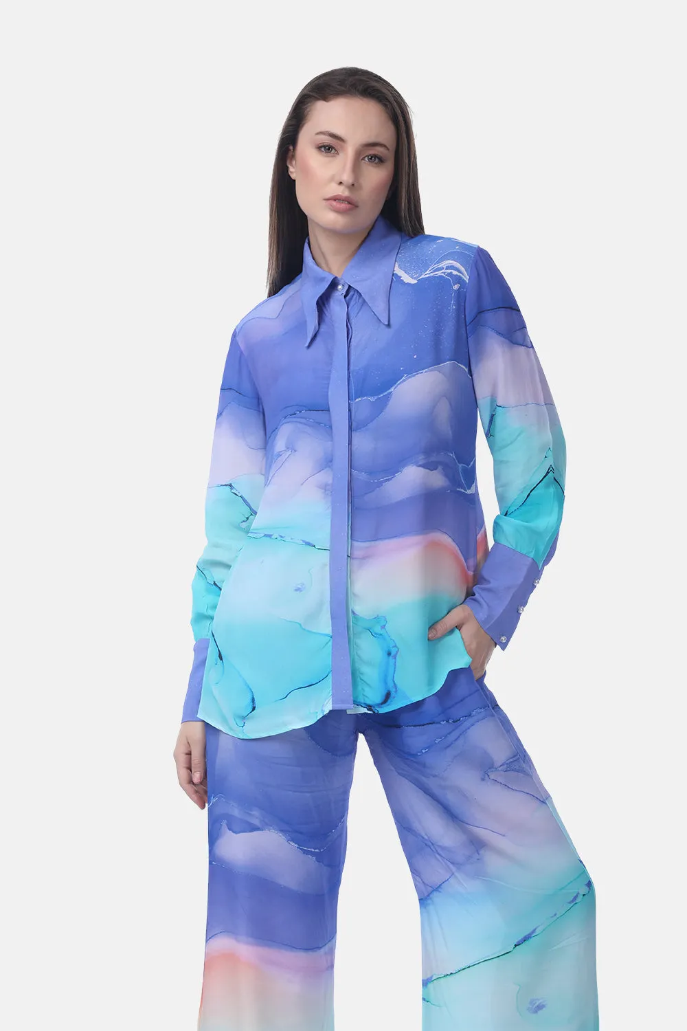 TEMPER BLUE - ANAYA SHIRT