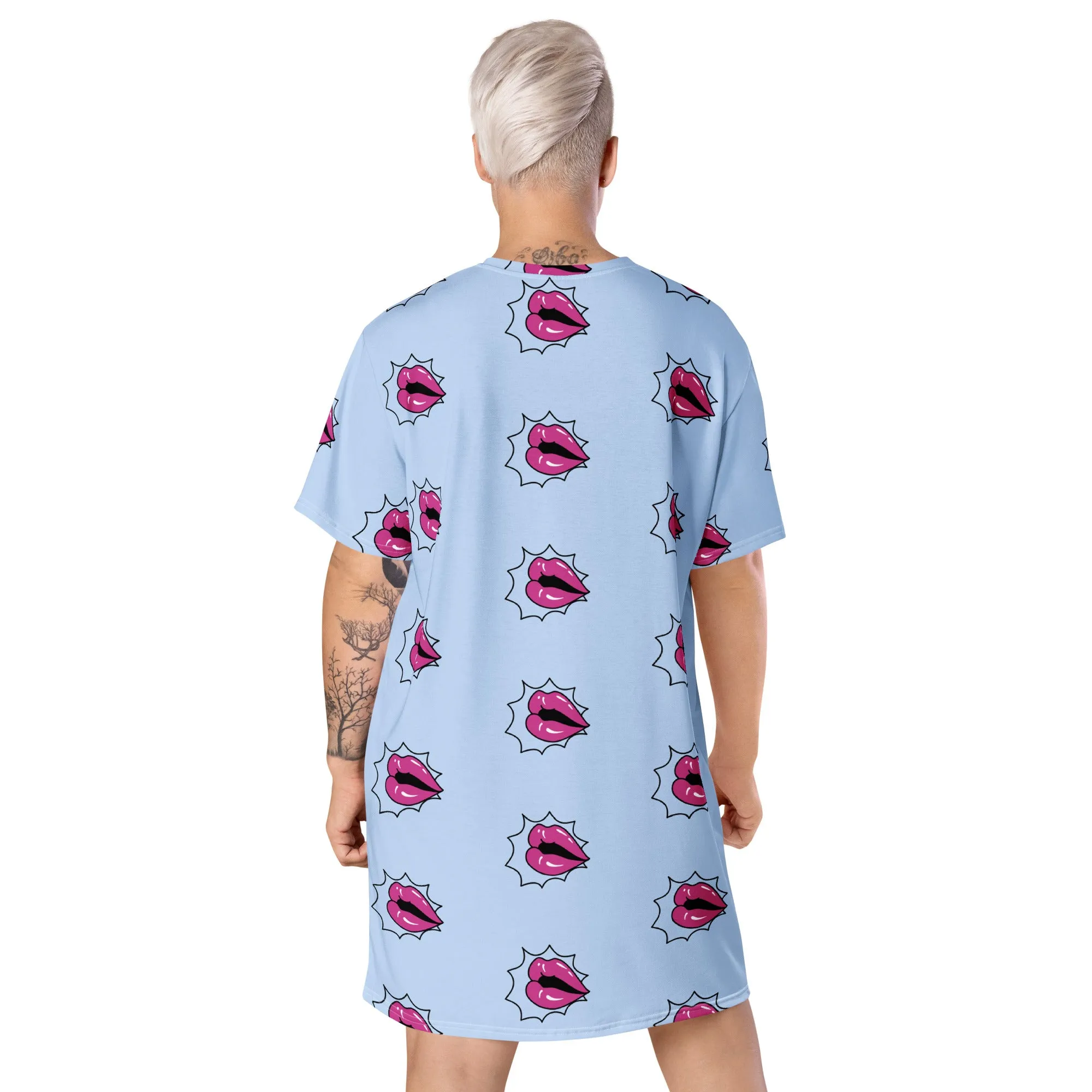Valentine Day T-Shirt Dress (Glamourange Gift For Valentines Day T Shirt Dress - Design 002)