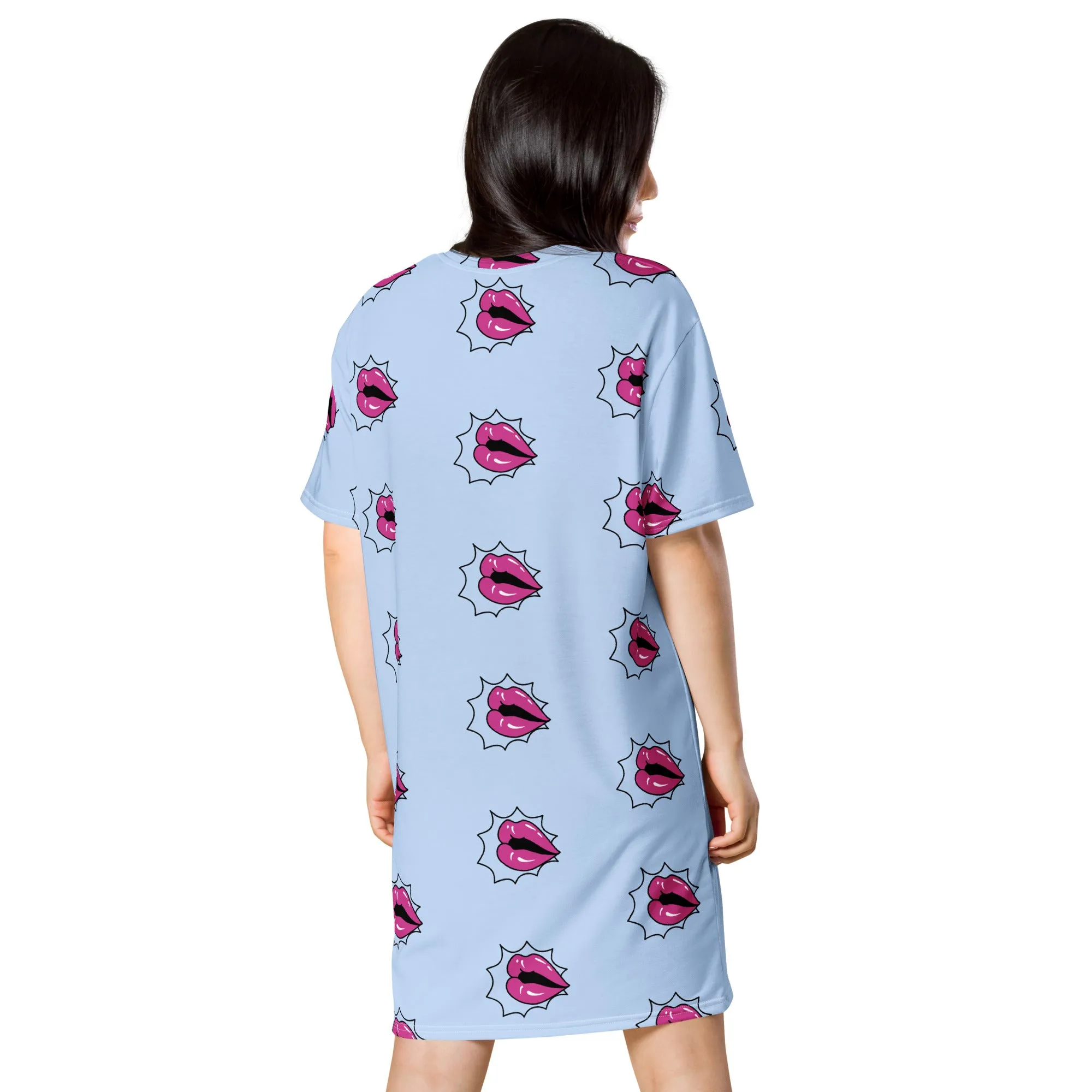 Valentine Day T-Shirt Dress (Glamourange Gift For Valentines Day T Shirt Dress - Design 002)