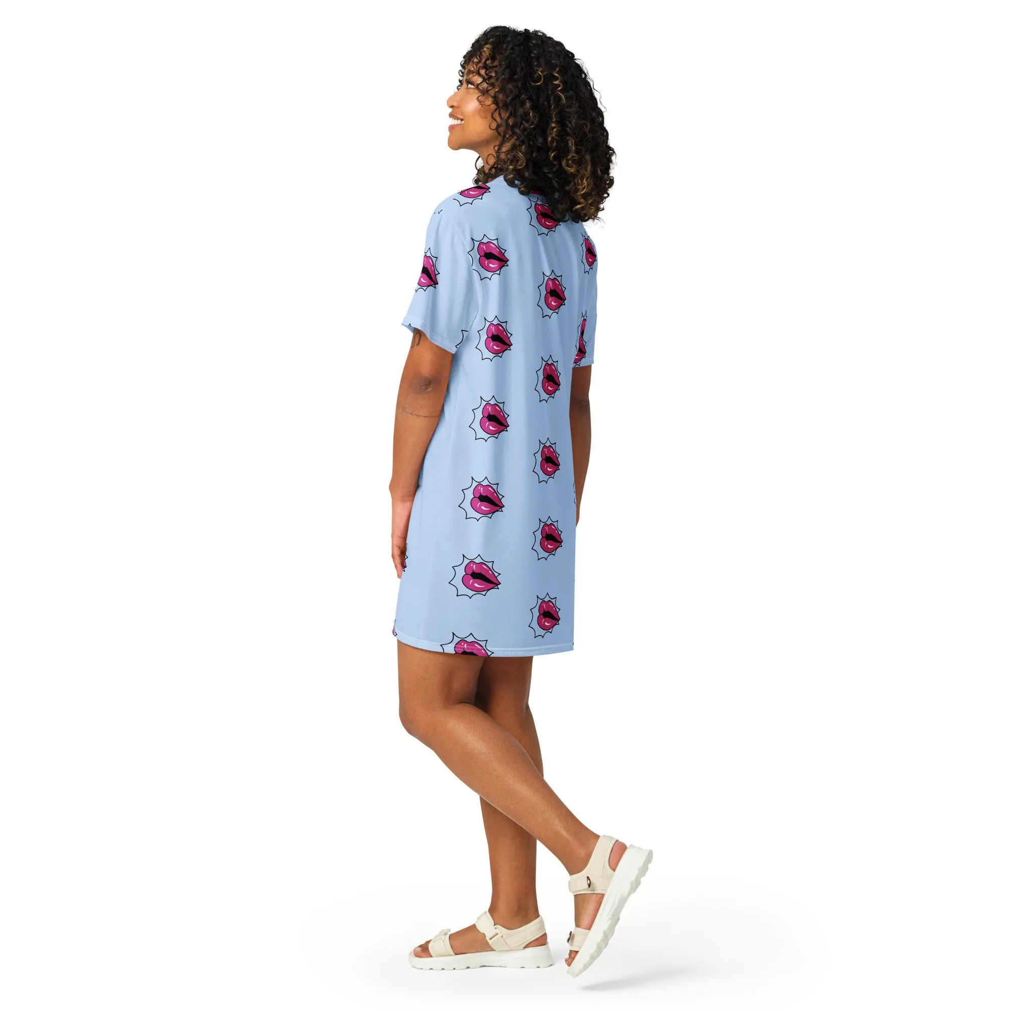 Valentine Day T-Shirt Dress (Glamourange Gift For Valentines Day T Shirt Dress - Design 002)