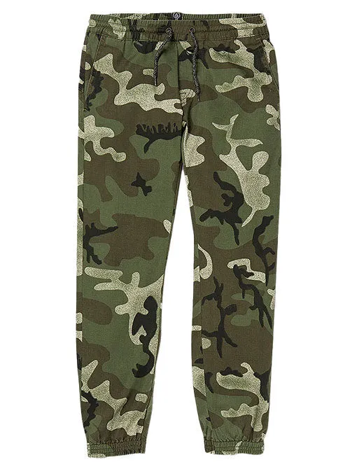 Volcom Kids Youth Frickin Slim Jogger Army