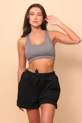 Women's Allergy-Free Straight-Leg Elasticized Shorts with Drawstrings