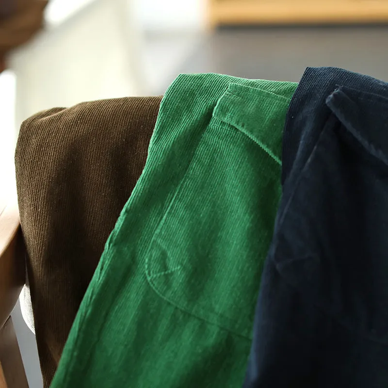 Women's Autumn Retro Corduroy Harem Pants